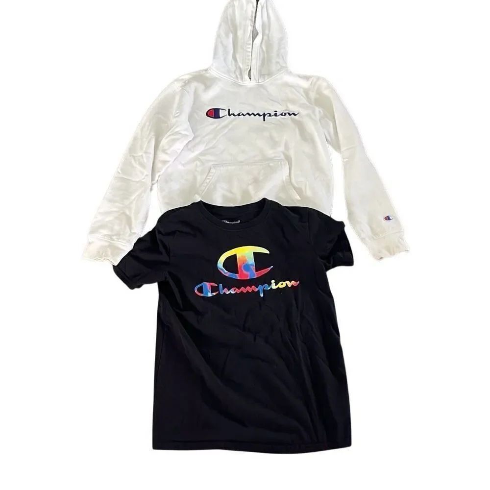 Champion boys, bundle of hoodie and T-shirt size extra large